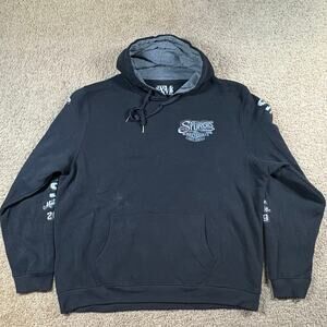 Sturgis Motorcycle Rally Black Hoodie Sweatshirt 2019 South Dakota Mens Size 2XL